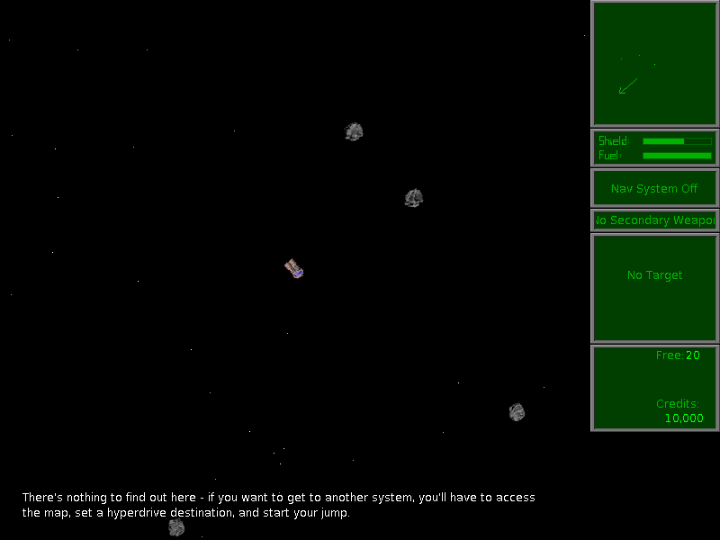 Escape Velocity Override running in the Systemless browser catalog