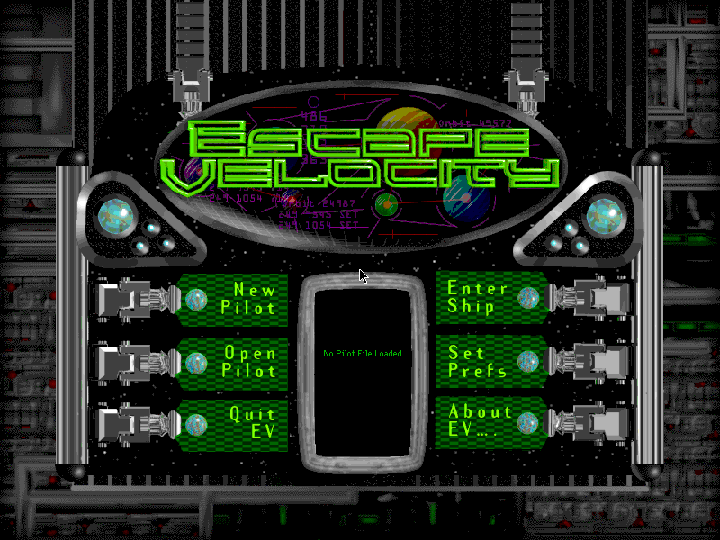 Escape Velocity running in the Systemless browser catalog